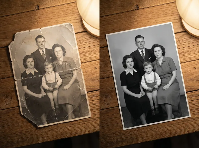 Nuotraukų restauravimas — prieš ir po — Foto 202